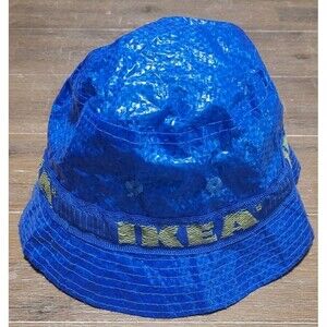 IKEA Bucket Rain Sun Hat KNORVA Frakta w/ Lining & Vent Holes Tote Bag Material